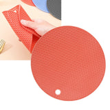 Heat Resistant Mat Silicone Slip Proof Round 17cm Heat Insulation Pad for Kitchen Countertop In Australia - Darrahopens