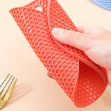 Heat Resistant Mat Silicone Slip Proof Round 17cm Heat Insulation Pad for Kitchen Countertop
