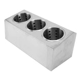 Kitchen Utensil Holder Multi Functional Non Slip Bottom Stainless Steel Knife Fork Storage Bucket 3 Holes In Australia - Darrahopens