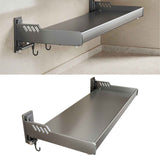 Wall Mount Kitchen Shelf Carbon Steel Punch Free Multifunctional Floating Shelf Hanging Spice Rack for Utensils In Australia - Darrahopens