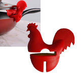 Kitchen Rooster Pot Clip Soft Elastic Silicone Rooster Kitchen Accessories Clip for Home Red In Australia - Darrahopens