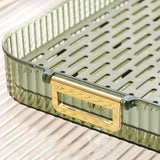 Dish Drain Tray Multipurpose Innovative Light Luxury Double Layers Efficient Draining Drain Tray for Tea Fruit Dish L