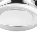 Metal Dinner Plates 304 Stainless Steel Round Camping Plates Thickened Soup Plate Tableware Tool M (18cm)