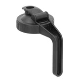 Pour Spout Lid Black Flip Cap Lid Sealing Plastic Wide Mouth Lid with Handle for Mason Jar 70mm Mouth In Australia - Darrahopens