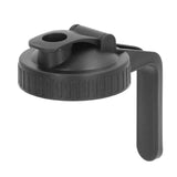 Pour Spout Lid Black Flip Cap Lid Sealing Plastic Wide Mouth Lid with Handle for Mason Jar 70mm Mouth In Australia - Darrahopens