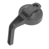 Pour Spout Lid Black Flip Cap Lid Sealing Plastic Wide Mouth Lid with Handle for Mason Jar 70mm Mouth