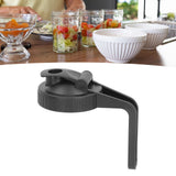 Pour Spout Lid Black Flip Cap Lid Sealing Plastic Wide Mouth Lid with Handle for Mason Jar 70mm Mouth