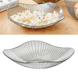 Transparent Grey Fruit Plate Large Plastic Serving Bowl Hand Made Candy Snack Bowl for Living Room Restaurant Party In Australia - Darrahopens