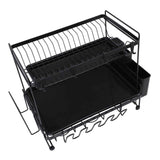 Dish Drying Rack 2 Layer Foldable Versatile Convenient Storage Dish Drainer Rack with Utensil Holder for Home In Australia - Darrahopens