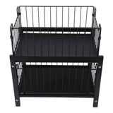 Under Sink Organizer Iron 2 Tier Pull Out Spice Rack Countertop Storage Shelf for Kitchen Bathroom Cabinet