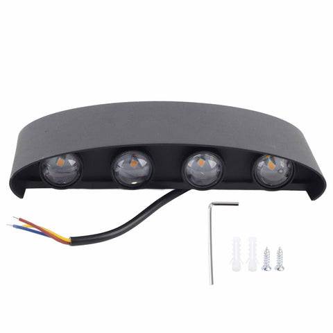 LED Wall Light 8W Waterproof Decorating Lighting Lamps for Living Room Bedroom 85‑265V In Australia - Darrahopens