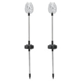 2PCS Solar Garden Light Waterproof Solar Powered Stake Lawn Lamp for Outdoor Courtyard Decor Warm Light