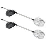 2PCS Solar Garden Light Waterproof Solar Powered Stake Lawn Lamp for Outdoor Courtyard Decor Warm Light