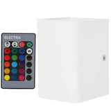 Wall Lamp RGBW Remote Control 5W Aluminum LED Wall Light for Bedroom Hallway StairsWhite Shell In Australia - Darrahopens