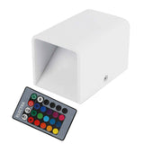 Wall Lamp RGBW Remote Control 5W Aluminum LED Wall Light for Bedroom Hallway StairsWhite Shell In Australia - Darrahopens