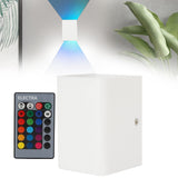 Wall Lamp RGBW Remote Control 5W Aluminum LED Wall Light for Bedroom Hallway StairsWhite Shell