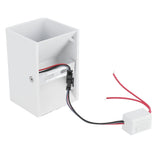 Wall Lamp RGBW Remote Control 5W Aluminum LED Wall Light for Bedroom Hallway StairsWhite Shell