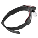 LED Head-mounted Jewelry Magnifying Glass Four Groups of Lenses Head-mounted Magnifier for Reading Painting Repairing Appreciating Jewelry