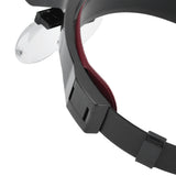 LED Head-mounted Jewelry Magnifying Glass Four Groups of Lenses Head-mounted Magnifier for Reading Painting Repairing Appreciating Jewelry