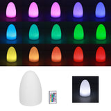 LED Night Light Egg Shaped RGBW Remote Control 16Color Table Lamp for Indoor Home Bar KTV Dining Table