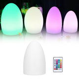 LED Night Light Egg Shaped RGBW Remote Control 16Color Table Lamp for Indoor Home Bar KTV Dining Table