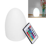 LED Night Light Egg Shaped RGBW Remote Control 16Color Table Lamp for Indoor Home Bar KTV Dining Table