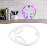 Unique Alien Neon Light Battery/USB Operated Decorative LED Neon Sign Wall Decoration Pink Blue