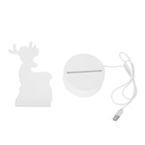Night Lamp Three Dimensional Deer Table LED USB Night Light Bedroom Bedside Lamp for Halloween Christmas Children's Gifts In Australia - Darrahopens