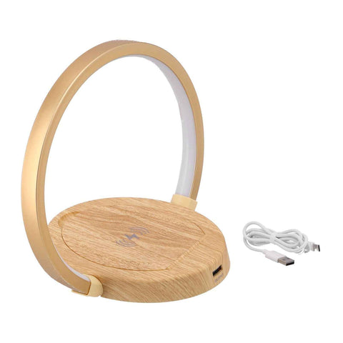 LED Wireless Charger Lamp with 3 Lighting Mode Eye‑Caring Reading Light for Bedroom HomeOval Style In Australia - Darrahopens