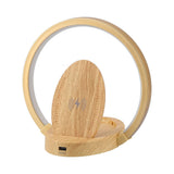 LED Wireless Charger Lamp with 3 Lighting Mode Eye‑Caring Reading Light for Bedroom HomeOval Style In Australia - Darrahopens