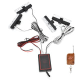 LED Red Blue Emergency Strobe Light 4x4LED Sync Flash Warning Lights 12V with Remote Control