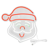 LED Neon Light Santa Claus Sign Lamp Art Wall Decoration Light for Bedroom Party Birthday Bar Club In Australia - Darrahopens