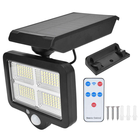 Solar Body Induction Wall Light IP65 Waterproof 160LED Remote Control Street Light for Outdoor In Australia - Darrahopens