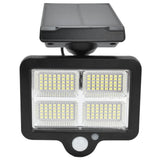 Solar Body Induction Wall Light IP65 Waterproof 160LED Remote Control Street Light for Outdoor