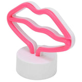 Lip Shaped LED Neon Signs with Stand USB Powered Neon Light Lamp for Baby Room Party In Australia - Darrahopens