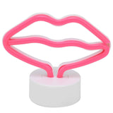 Lip Shaped LED Neon Signs with Stand USB Powered Neon Light Lamp for Baby Room Party In Australia - Darrahopens