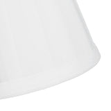 3PCS Cloth Lampshade E14 Clip On Fabric Lamp Cover for Chandelier Wall Lamp Office Home Decor(White )