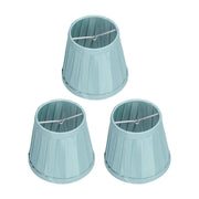 3PCS Cloth Lampshade E14 Clip On Fabric Lamp Cover for Chandelier Wall Lamp Office Home Decor(Dark Green ) In Australia - Darrahopens