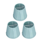 3PCS Cloth Lampshade E14 Clip On Fabric Lamp Cover for Chandelier Wall Lamp Office Home Decor(Dark Green ) In Australia - Darrahopens