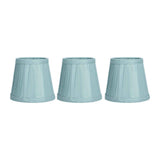 3PCS Cloth Lampshade E14 Clip On Fabric Lamp Cover for Chandelier Wall Lamp Office Home Decor(Dark Green ) In Australia - Darrahopens
