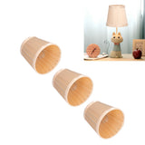 3PCS Cloth Lampshade E14 Clip On Fabric Lamp Cover for Chandelier Wall Lamp Office Home Decor(Light Gold )