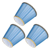 3PCS Cloth Lamp Shade E14 ClipOn Lampshade for Candle Chandelier Wall Lamp Table Light Indoor Decor(Dark Blue )