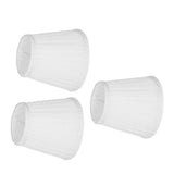 3PCS E14 ClipOn Cloth Lamp Shade Modern Fabric Lampshade Table Light Cover for Candle Chandelier(White ) In Australia - Darrahopens