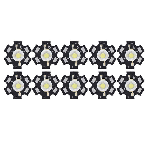 10Pcs Ultra Bright LED Chip 3V DIY Light Beads for Ceiling Light Downlight Flashlight Table LampWhite Light 6500K 1W In Australia - Darrahopens