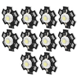 10Pcs Ultra Bright LED Chip 3V DIY Light Beads for Ceiling Light Downlight Flashlight Table LampWhite Light 6500K 1W In Australia - Darrahopens