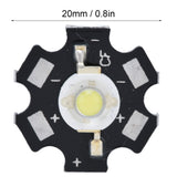 10Pcs Ultra Bright LED Chip 3V DIY Light Beads for Ceiling Light Downlight Flashlight Table LampWhite Light 6500K 1W