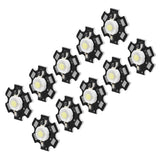 10Pcs Ultra Bright LED Chip 3V DIY Light Beads for Ceiling Light Downlight Flashlight Table LampWhite Light 6500K 3W