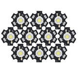 10Pcs Ultra Bright LED Chip 3V DIY Light Beads for Ceiling Light Downlight Flashlight Table LampWhite Light 6500K 3W