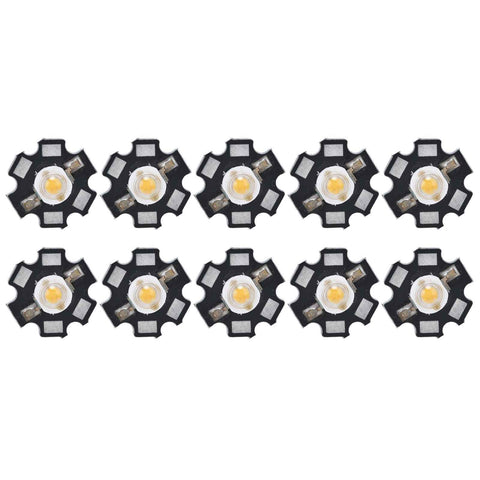 10Pcs Ultra Bright LED Chip 3V DIY Light Beads for Ceiling Light Downlight Flashlight Table LampWarm Light 3000K 3W In Australia - Darrahopens
