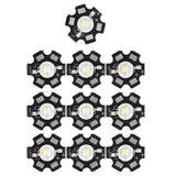 10PCS 1W LED Chip Highlight DIY Light Beads with Aluminum Base 6500k 90lm 20mm White Light In Australia - Darrahopens